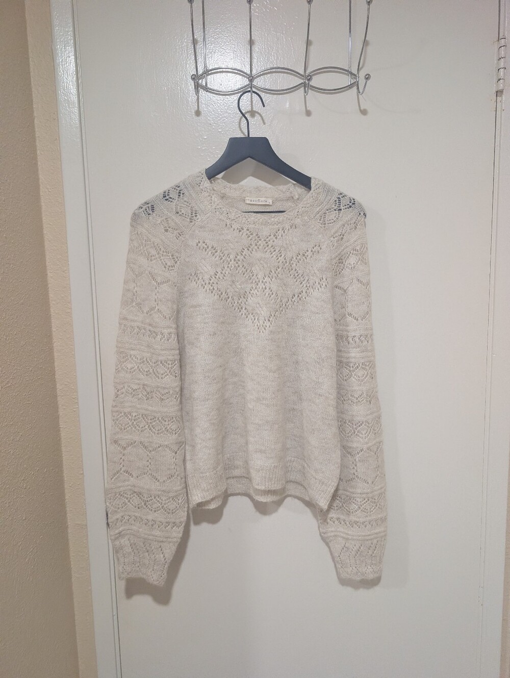 Neuflora Cream Georgia Pullover Sweater